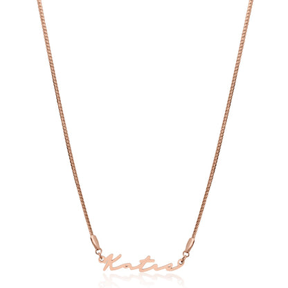 Signature Name Necklace - Rose Gold