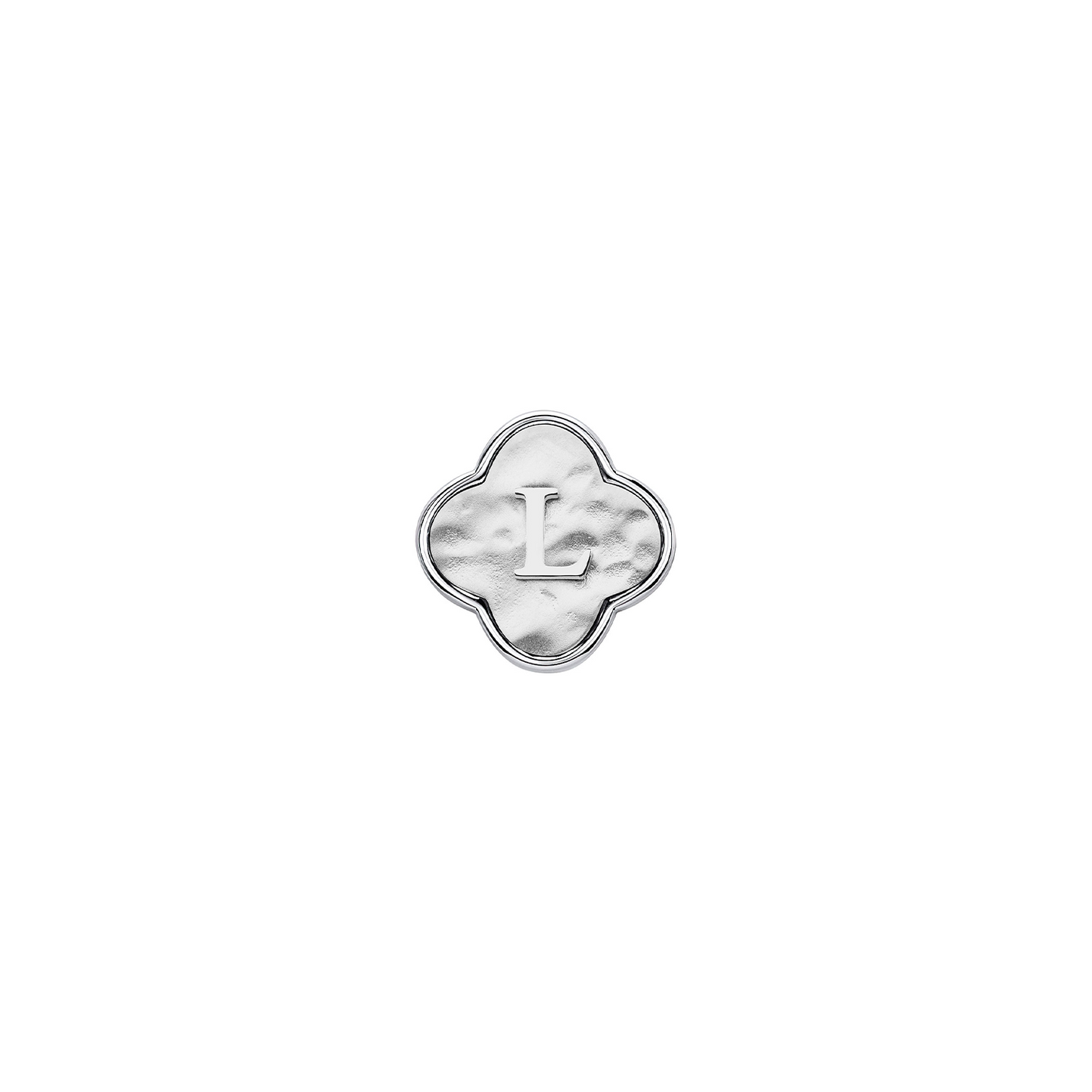 Molten Clover Charms (Silver) - Initials