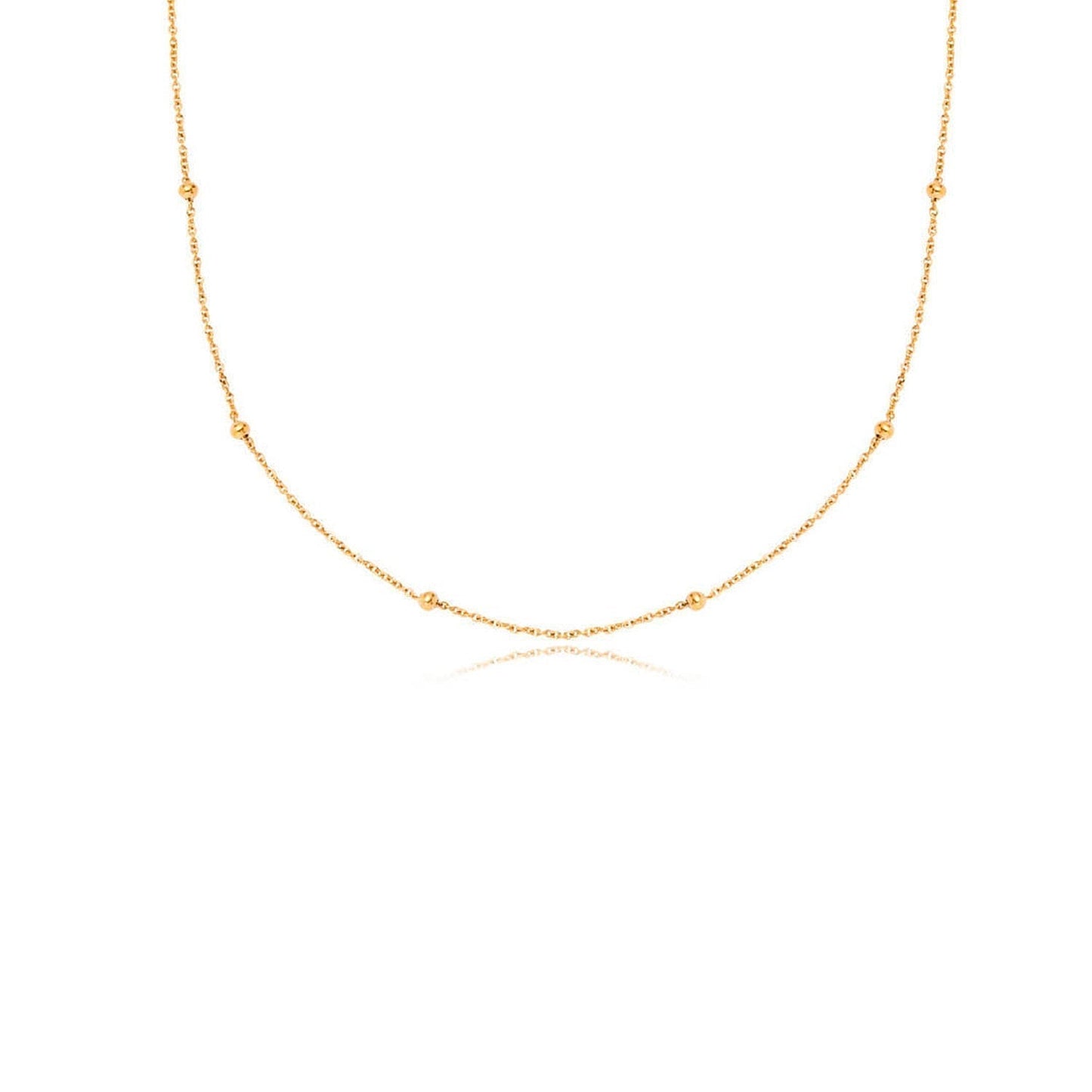 Mini Written In The Stars Initial Tag Necklace (Gold)