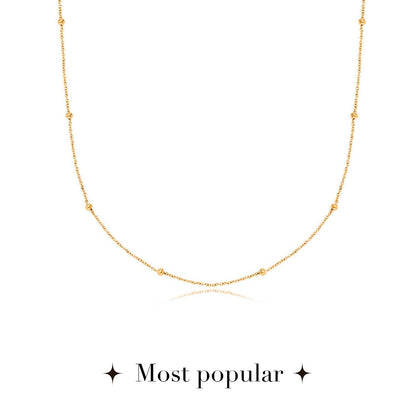 Fingerprint Written In The Stars Tag Necklace (Gold)