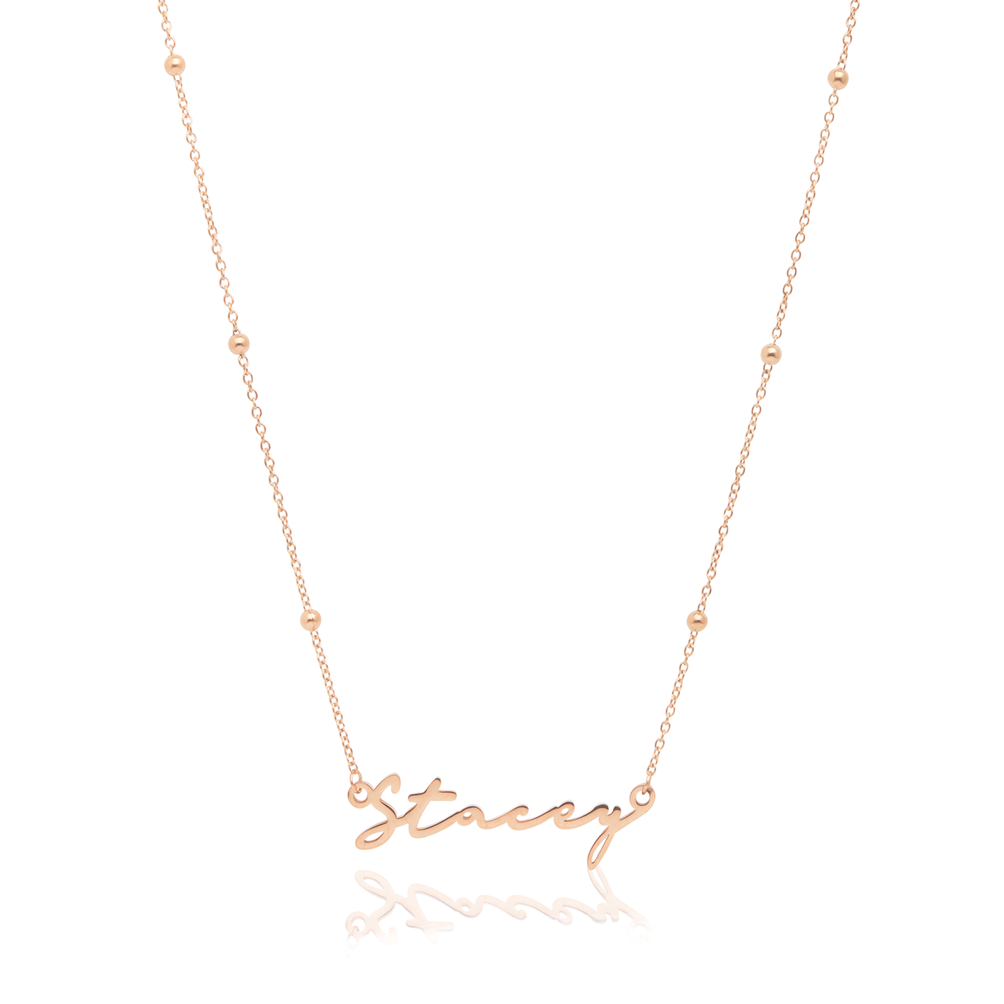 Signature Name Necklace - Rose Gold