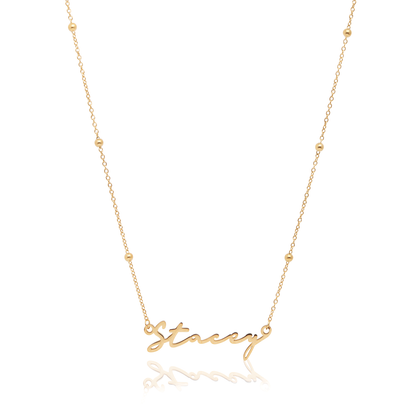 Signature Name Necklace (Gold)