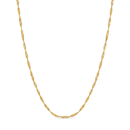 Double Heart Token Fingerprint Necklace (Gold & Silver)