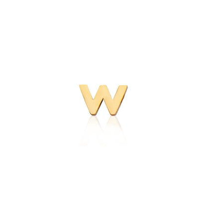 Made Mine Mini Letter Sphere Chain Necklace (Gold)