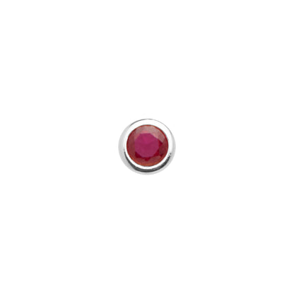 Mini Birthstone Bracelet (Silver)