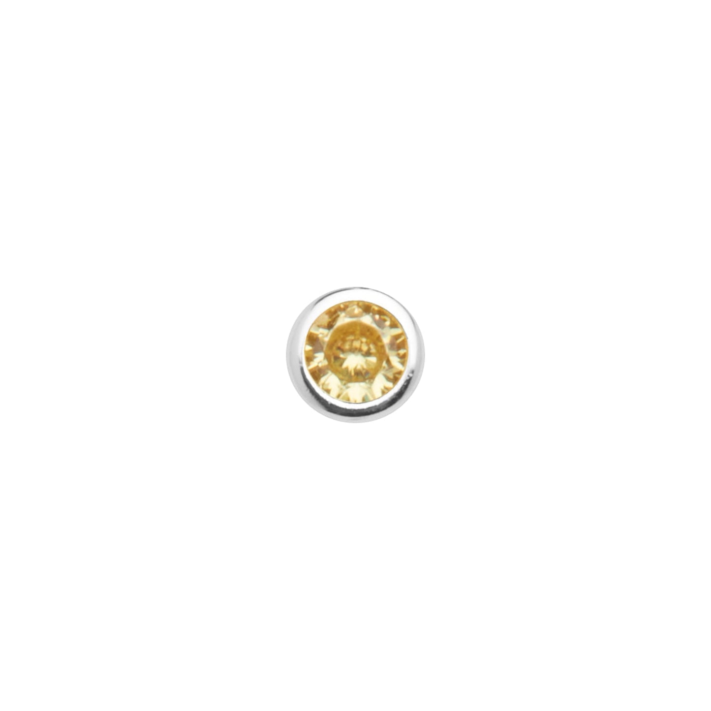 Mini Birthstone Bracelet (Silver)