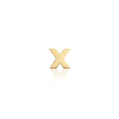 Made Mine Mini Letter Sphere Chain Necklace (Gold)