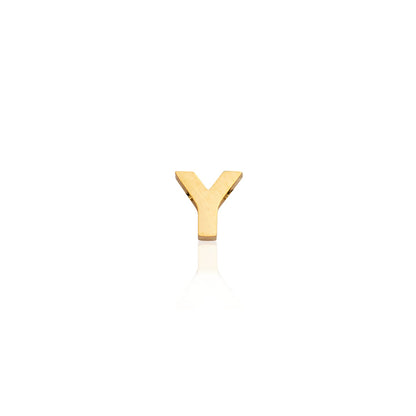 Made Mine Charms - Block Initial Charm (Gold)