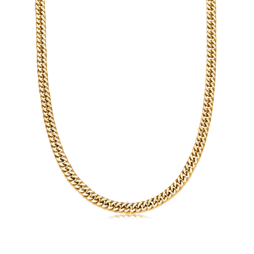 Curb Chain Necklace 18 in (Gold)