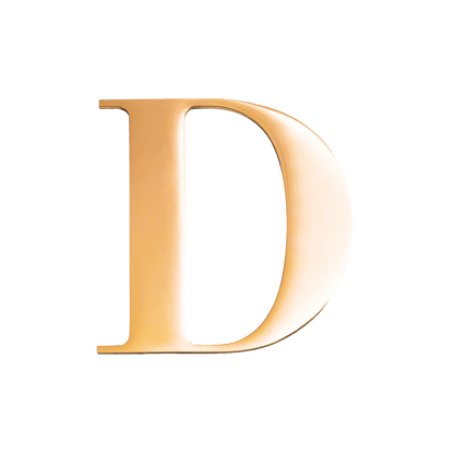 Gold Small Metal Letter