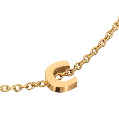 Made Mine Initial Anklet (Gold)