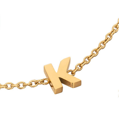 Made Mine Initial Anklet (Gold)