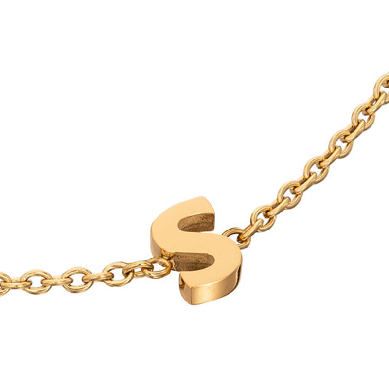 Made Mine Initial Anklet (Gold)
