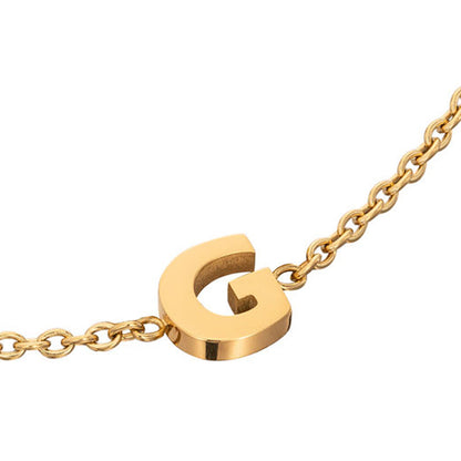 Made Mine Initial Anklet (Gold)