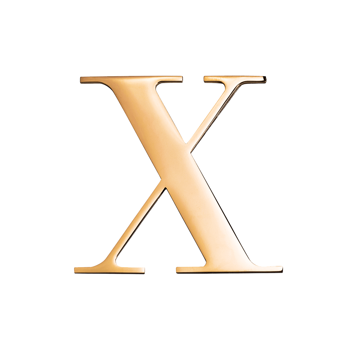 Jewellery Box Gold Small Metal Letter