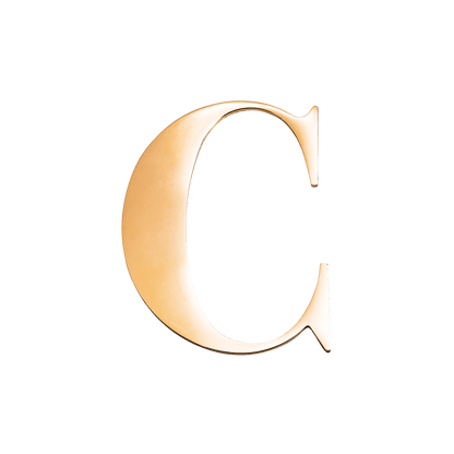 Small Metal Letter Pins (Gold)
