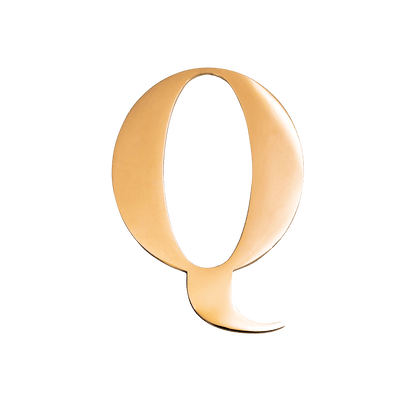 Metal Letter Pins (Gold)