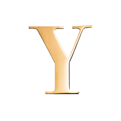 Metal Letter Pins (Gold)