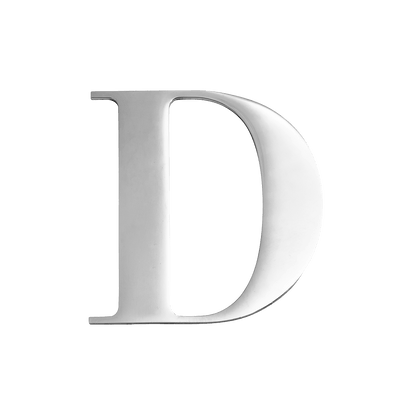 Large Metal Letters - Silver