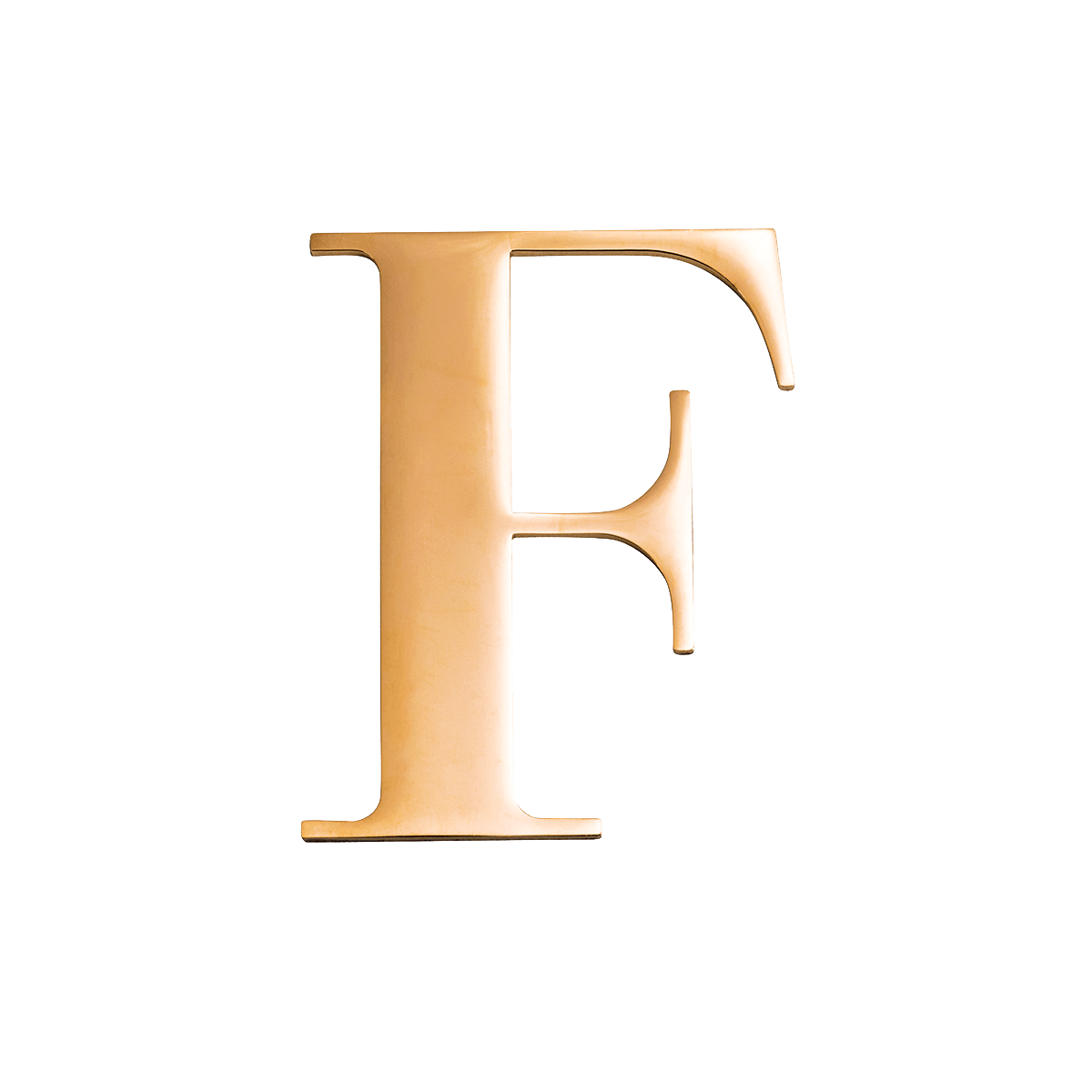 Metal Key Ring Letter (Gold)