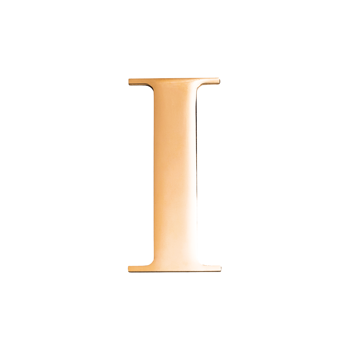 Metal Key Ring Letter (Gold)