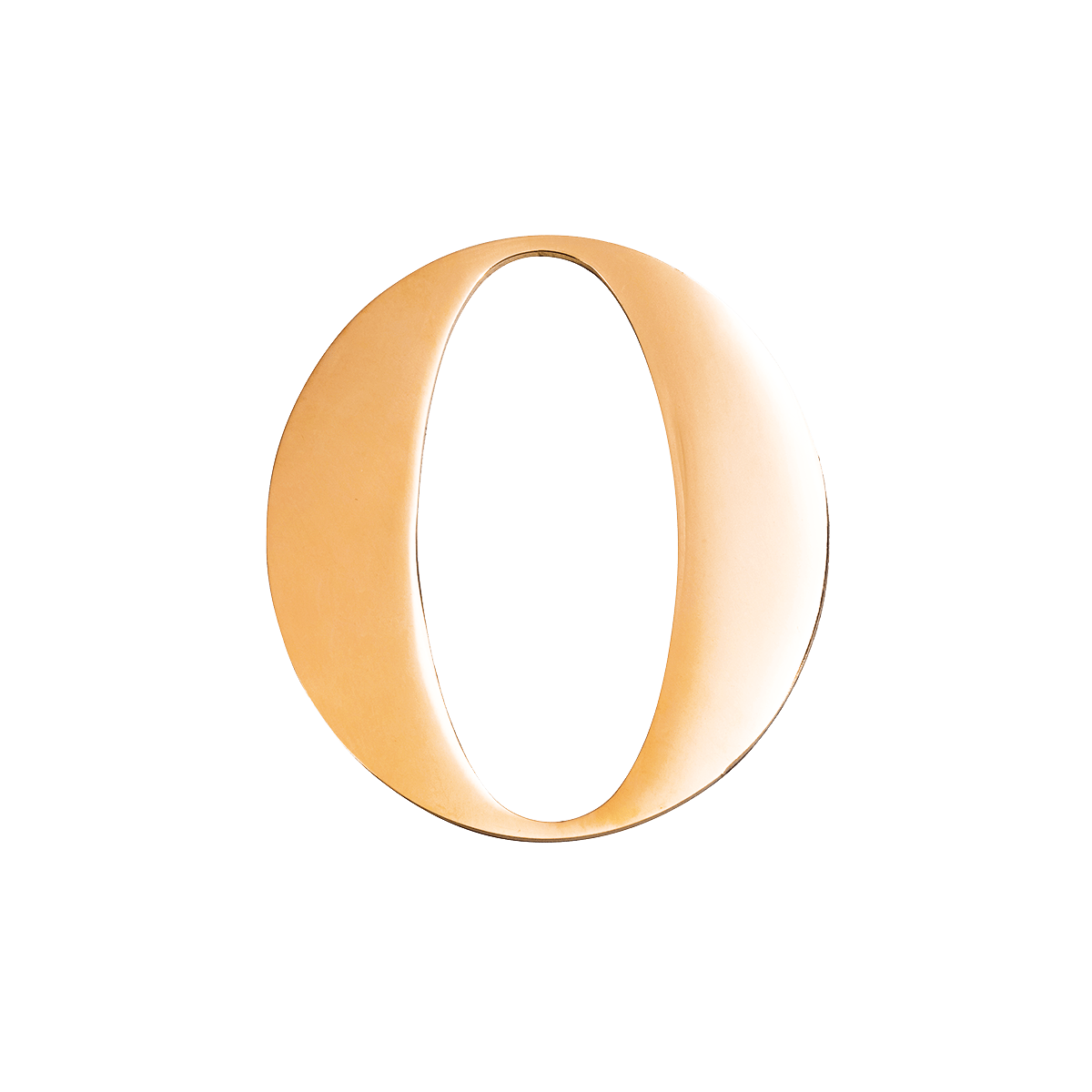 Metal Key Ring Letter (Gold)