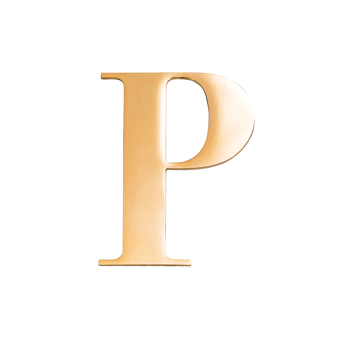 Metal Key Ring Letter (Gold)