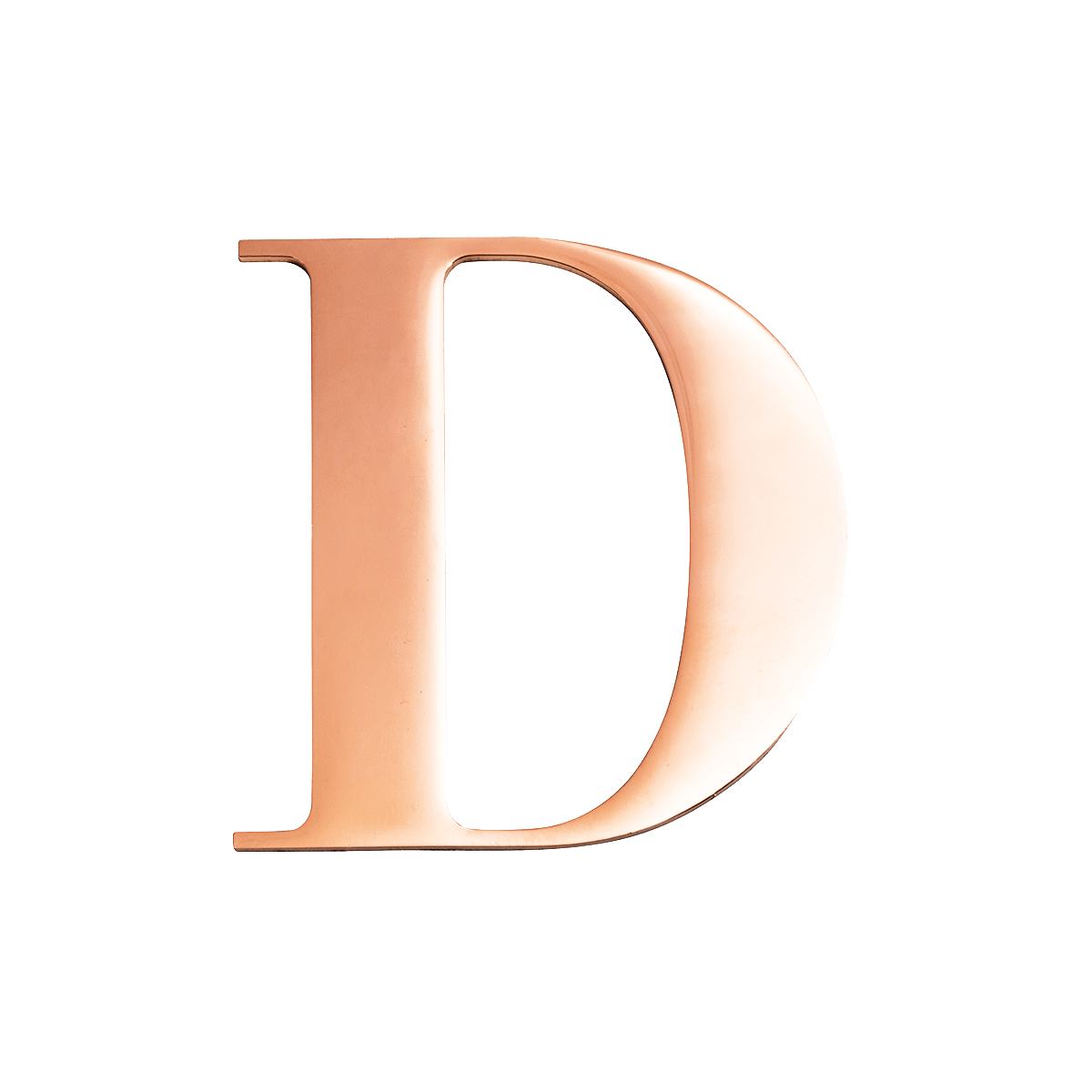 Rose Gold Small Metal Letter