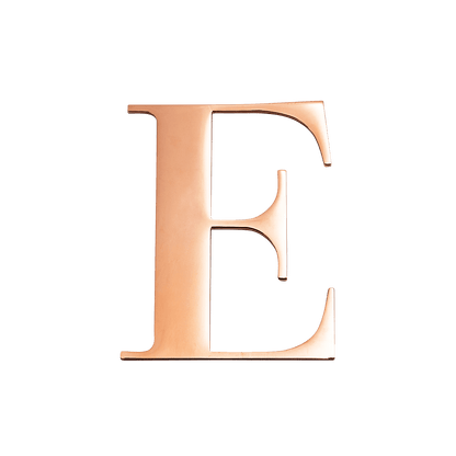 Rose Gold Small Metal Letter