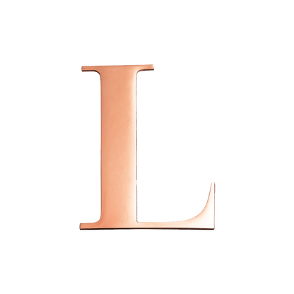 Rose Gold Small Metal Letter