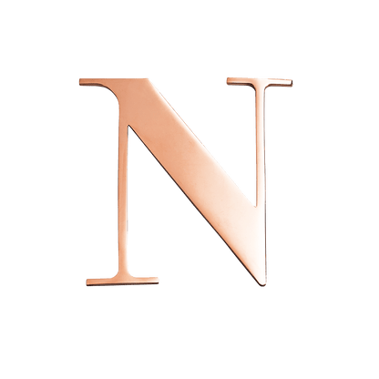 Rose Gold Small Metal Letter