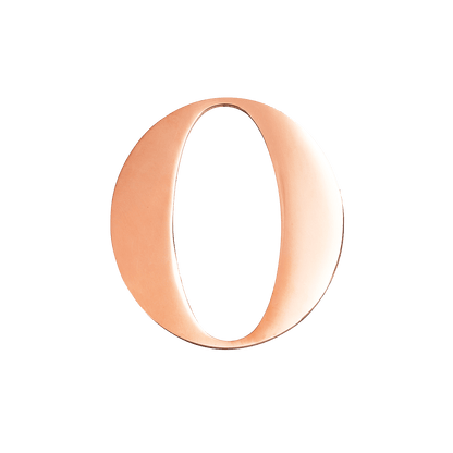 Rose Gold Small Metal Letter