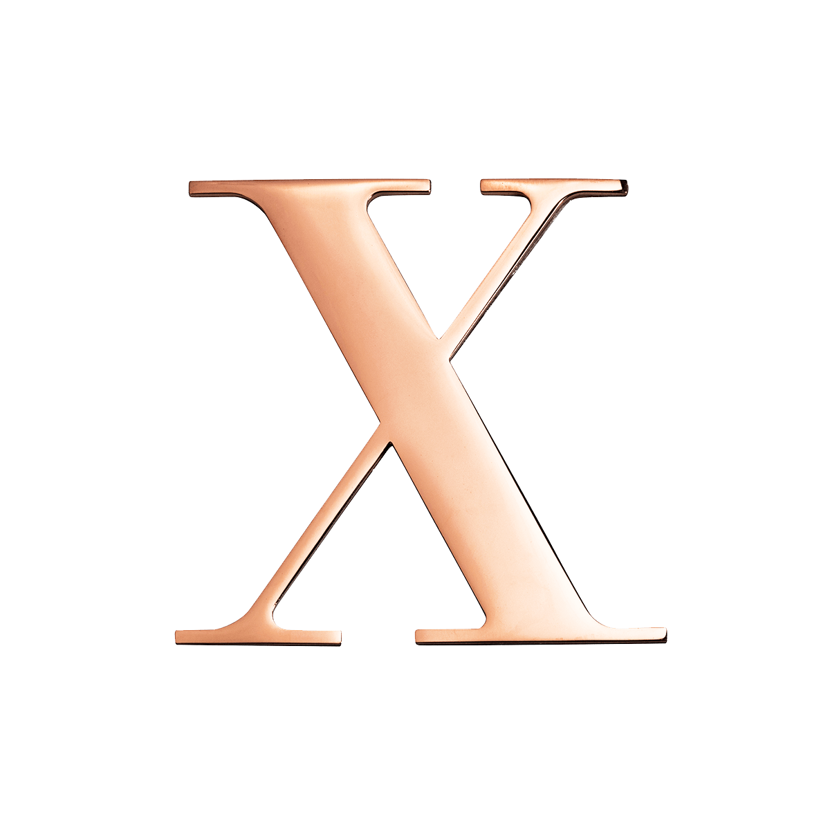Rose Gold Small Metal Letter