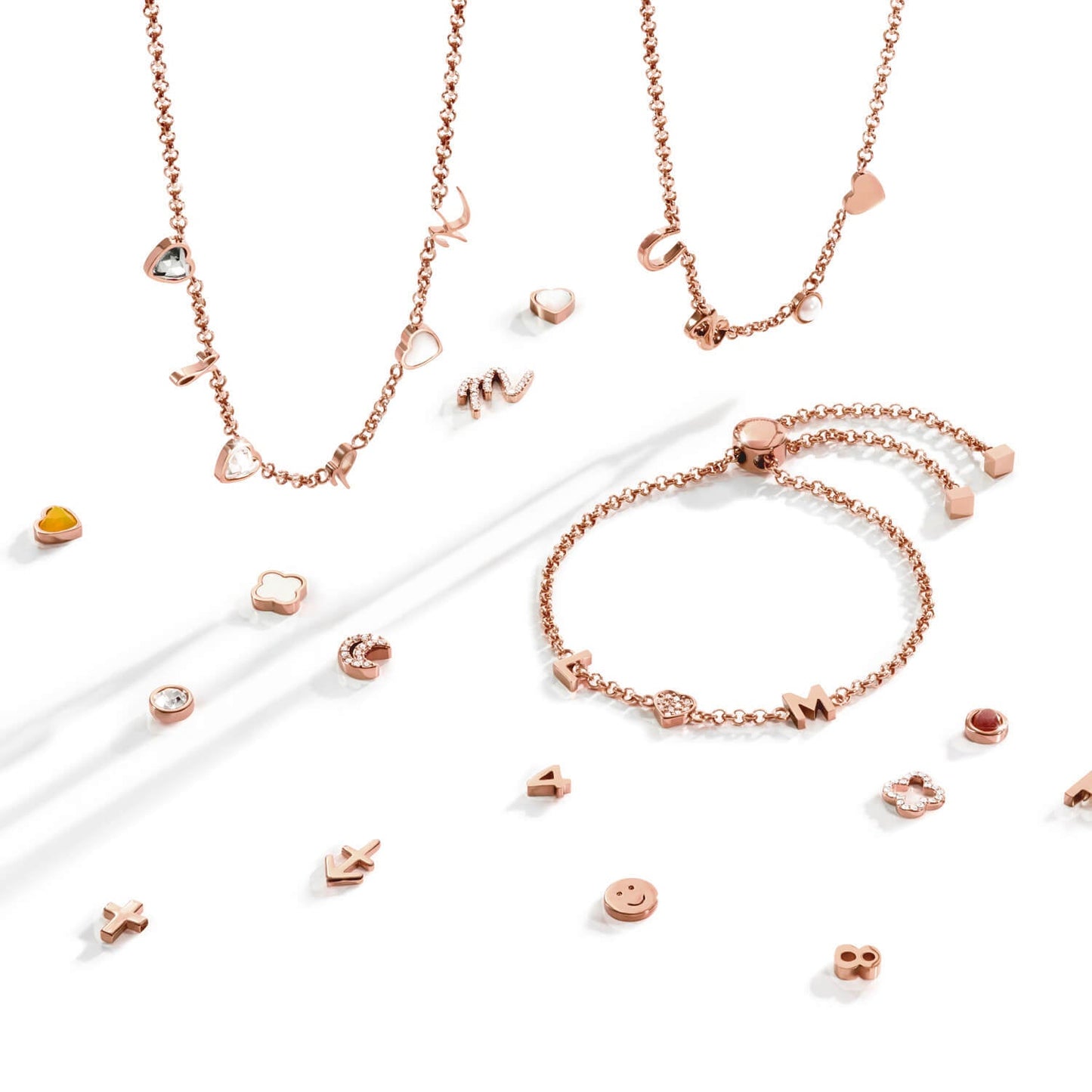 Made Mine Charm Necklace (Rose Gold)