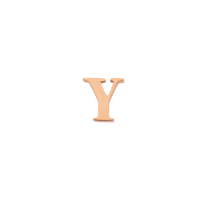 Made Mine Charms - Didot Initial Charm (Rose Gold)